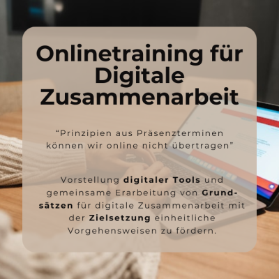 Seminarangebot Onlinetraining Digitale Zusammenarbeit