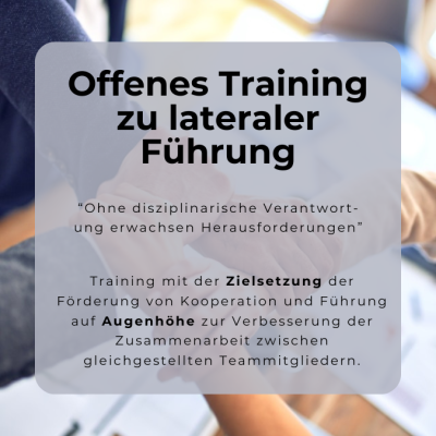 Seminarangebot Laterale Führung